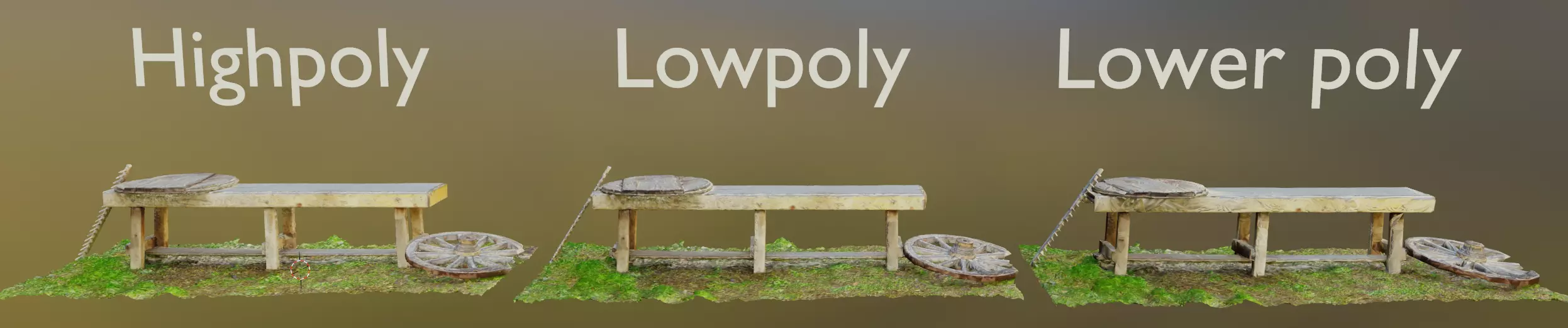 Old Bench Free 3D model