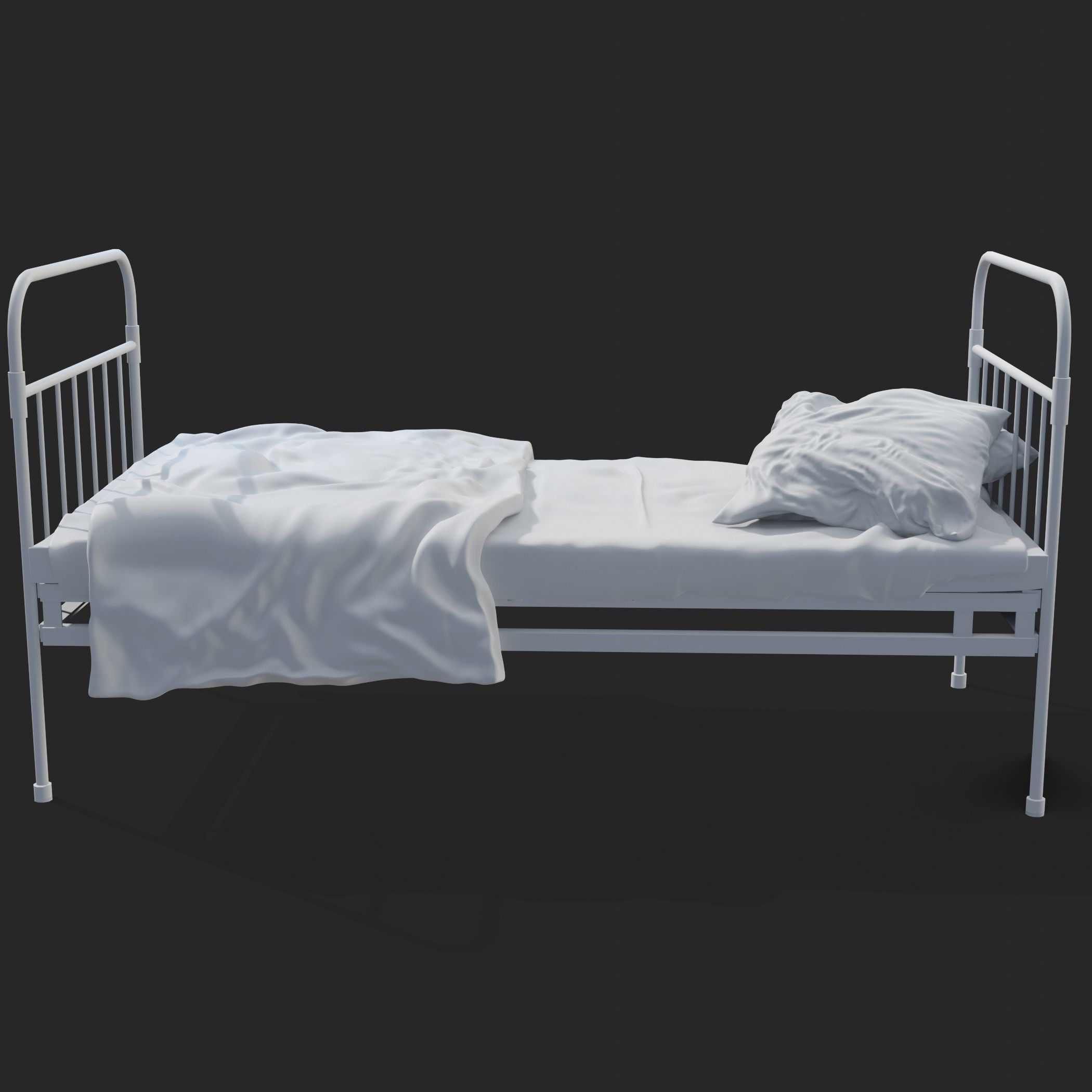 Bunk Bed model 3D model_2