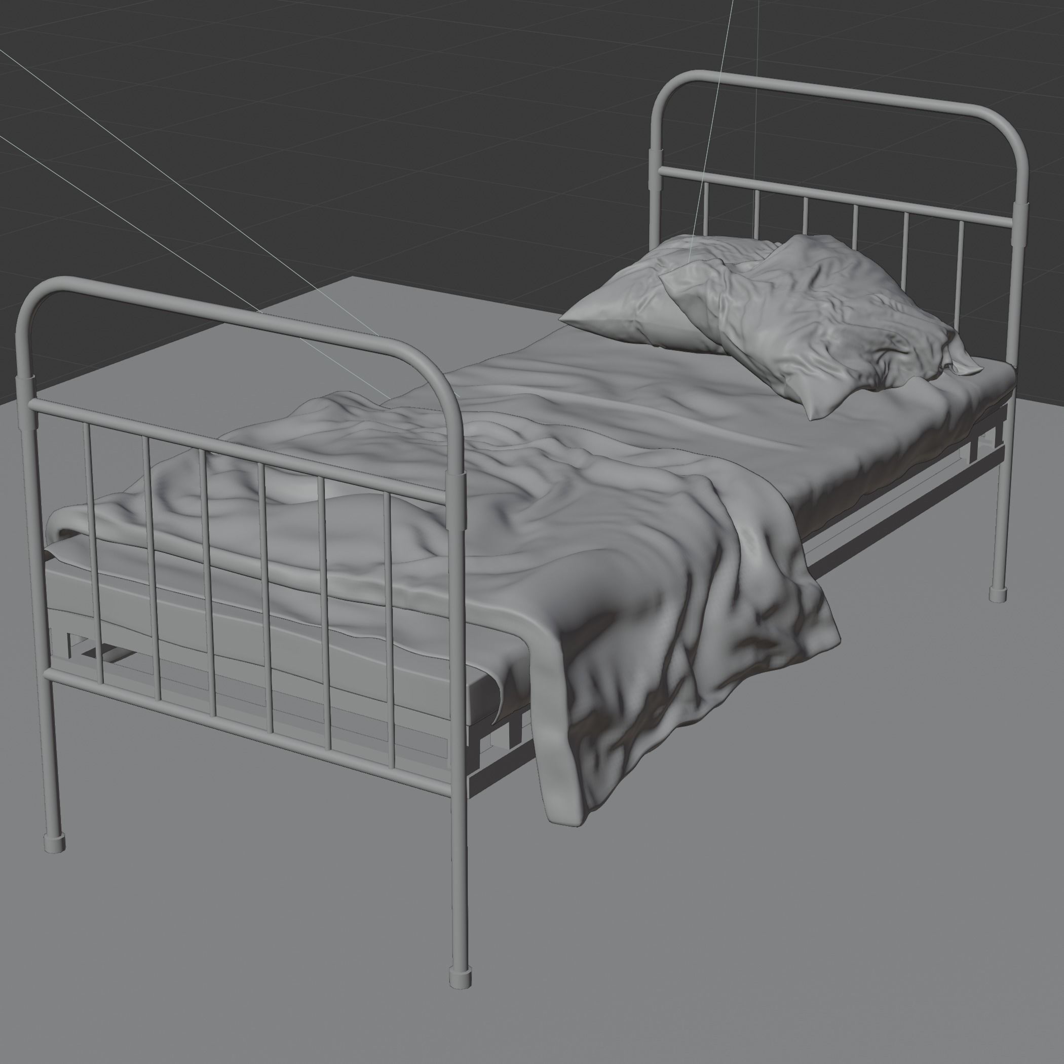 Bunk Bed model 3D model_7