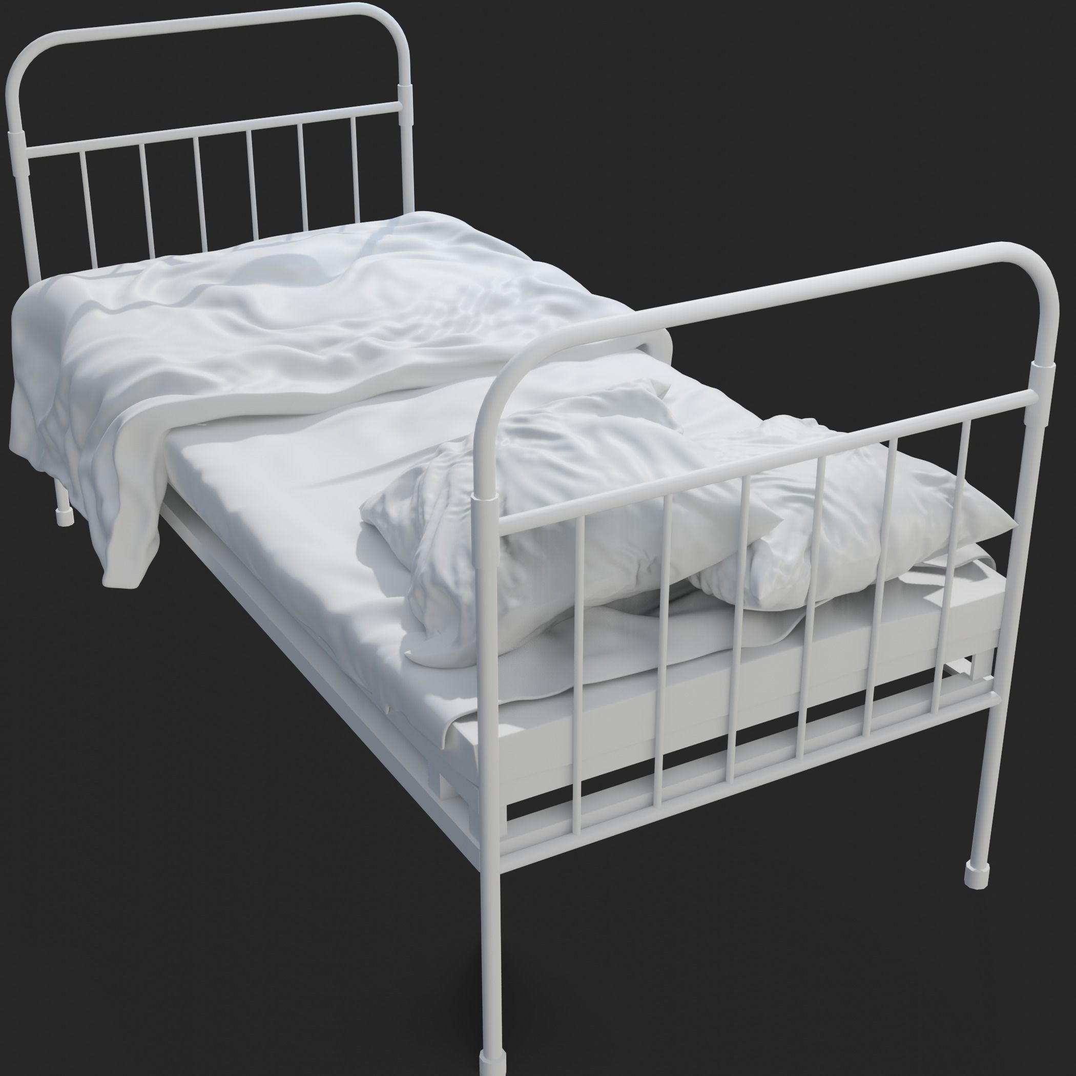 Bunk Bed model 3D model_3
