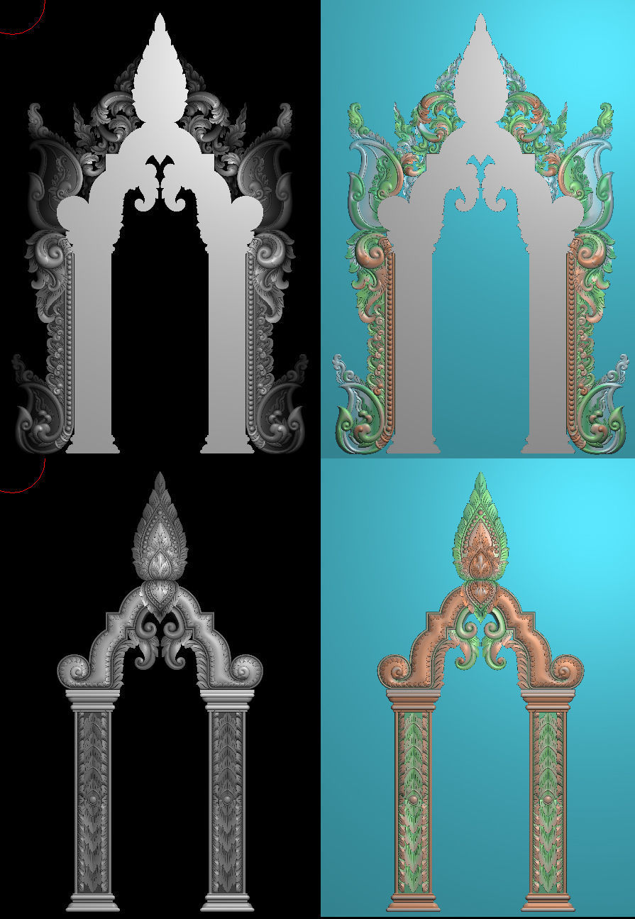 Collection 10 golden dragon 3D print model_29