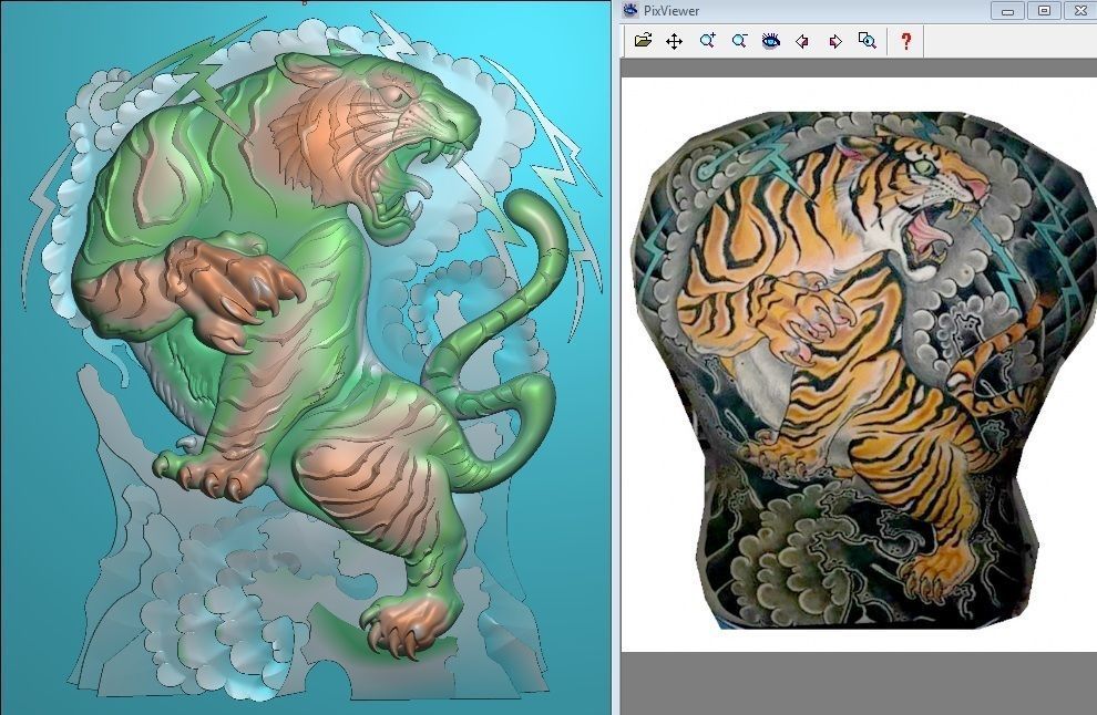 Collection 10 golden dragon 3D print model_47