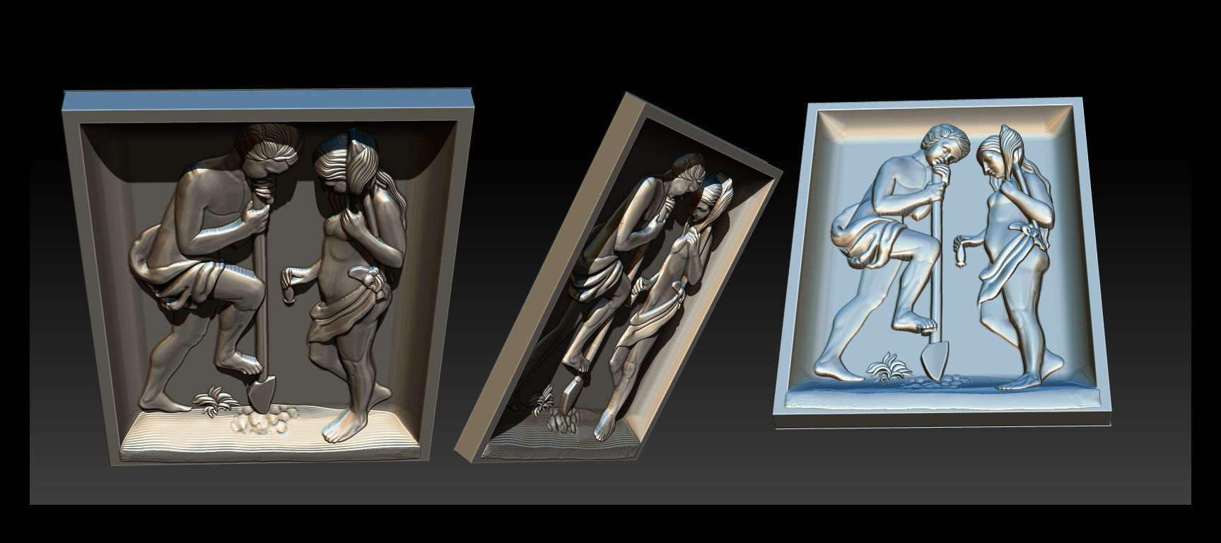 Collection 10 golden dragon 3D print model_11