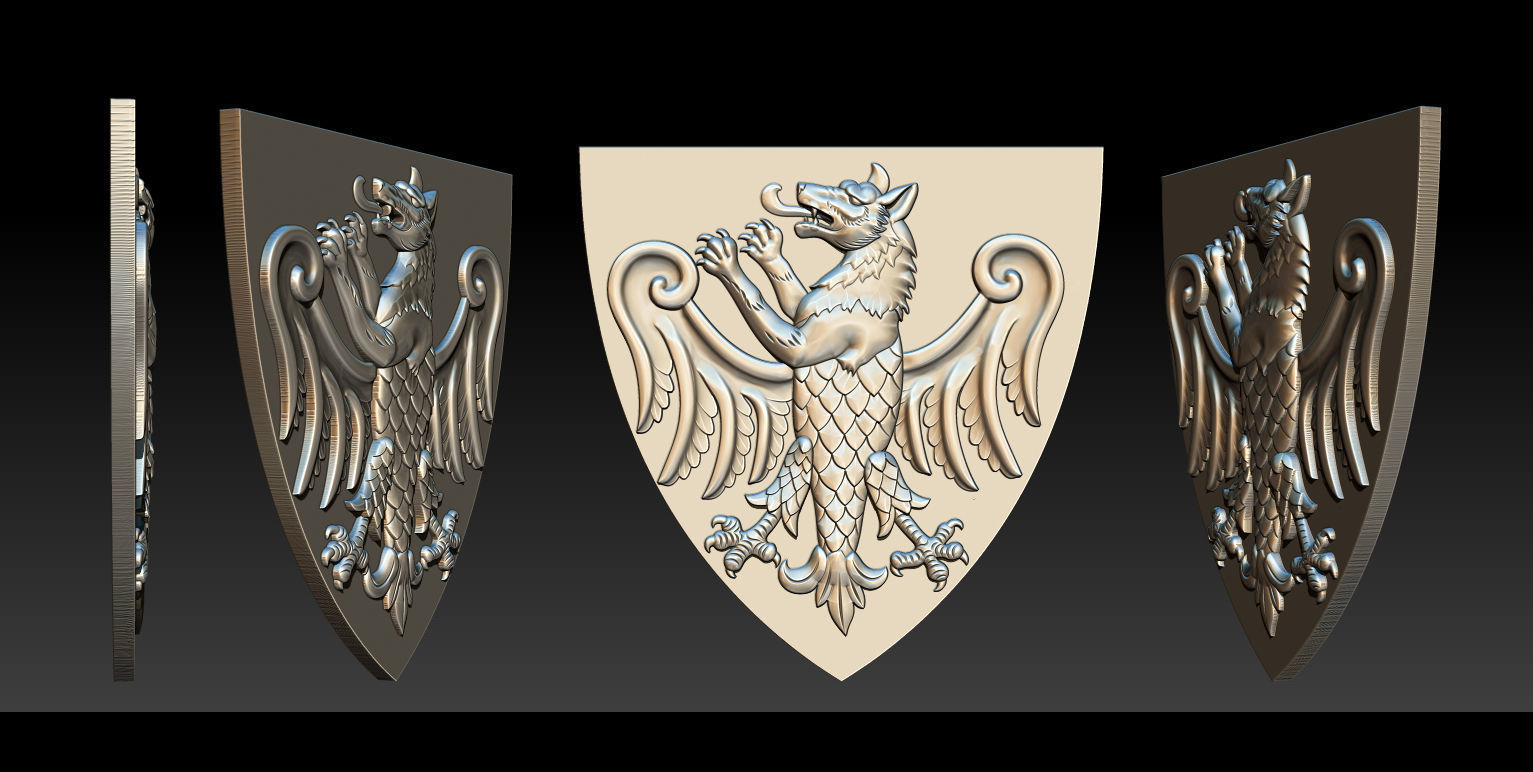 Collection 10 golden dragon 3D print model_39