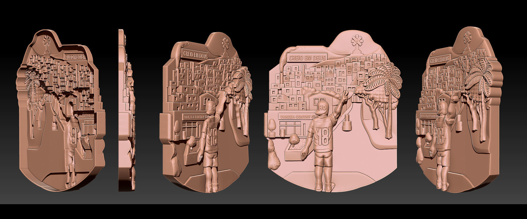 Collection 10 golden dragon 3D print model_46