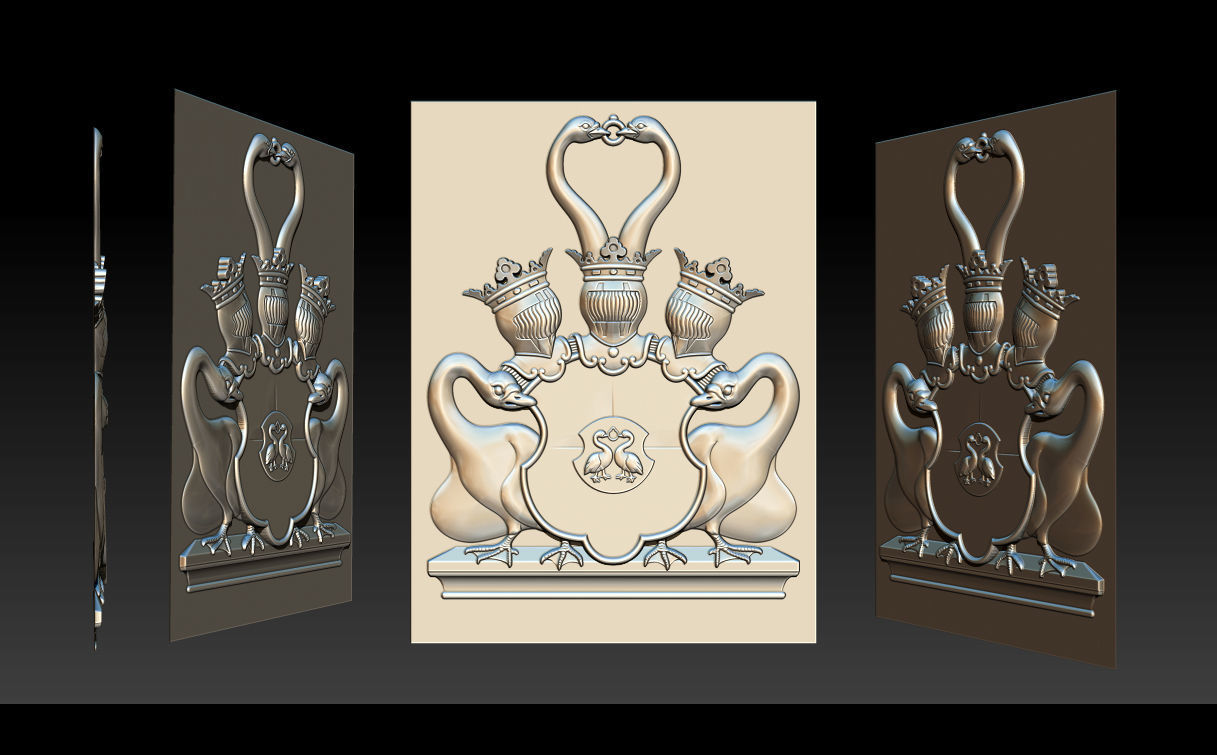 Collection 10 golden dragon 3D print model_37