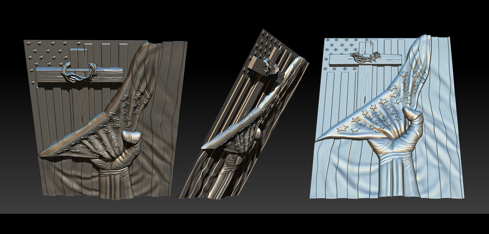 Collection 10 golden dragon 3D print model_24