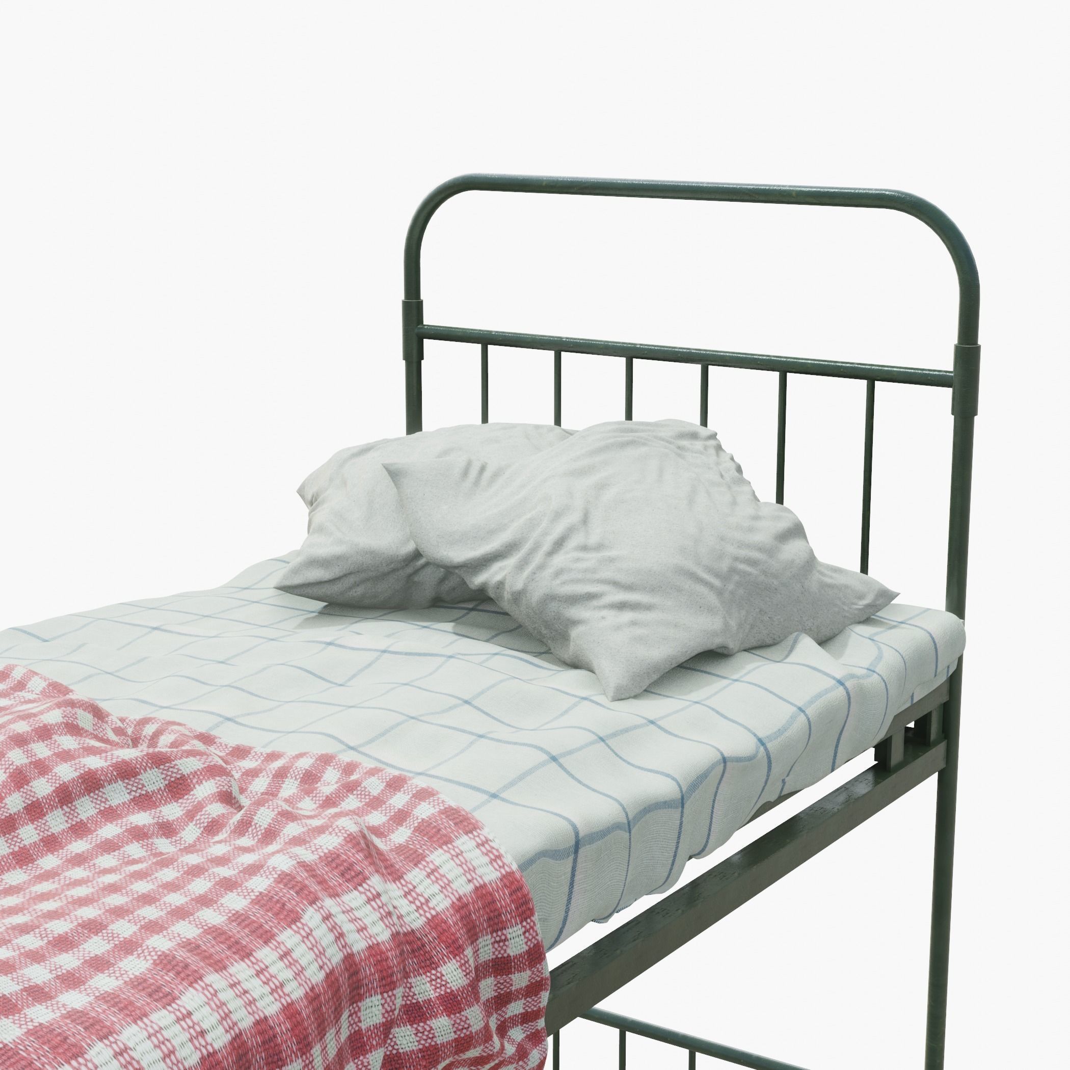 Old Metal Bunk 3D 3D model_6