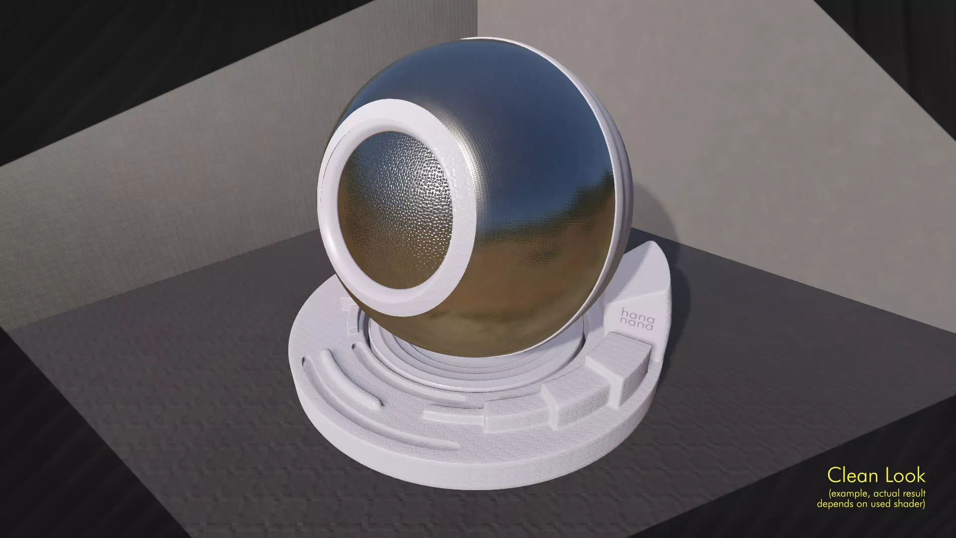 Hananana Engraving Pattern - Silver Scraper - HNEC01012 Texture_0