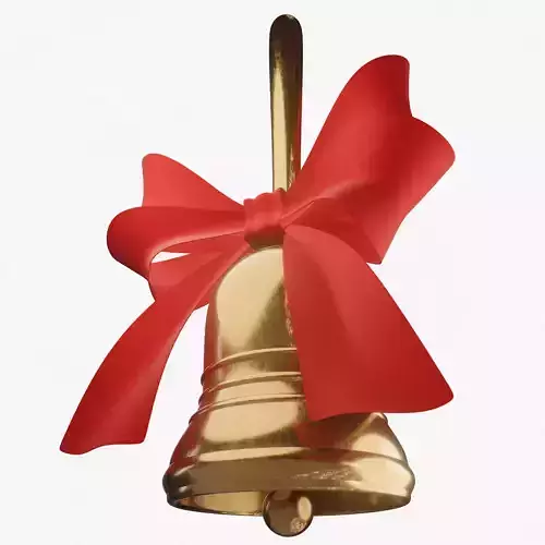 Christmas Bell 01 PBR 3D Low-poly 3D model