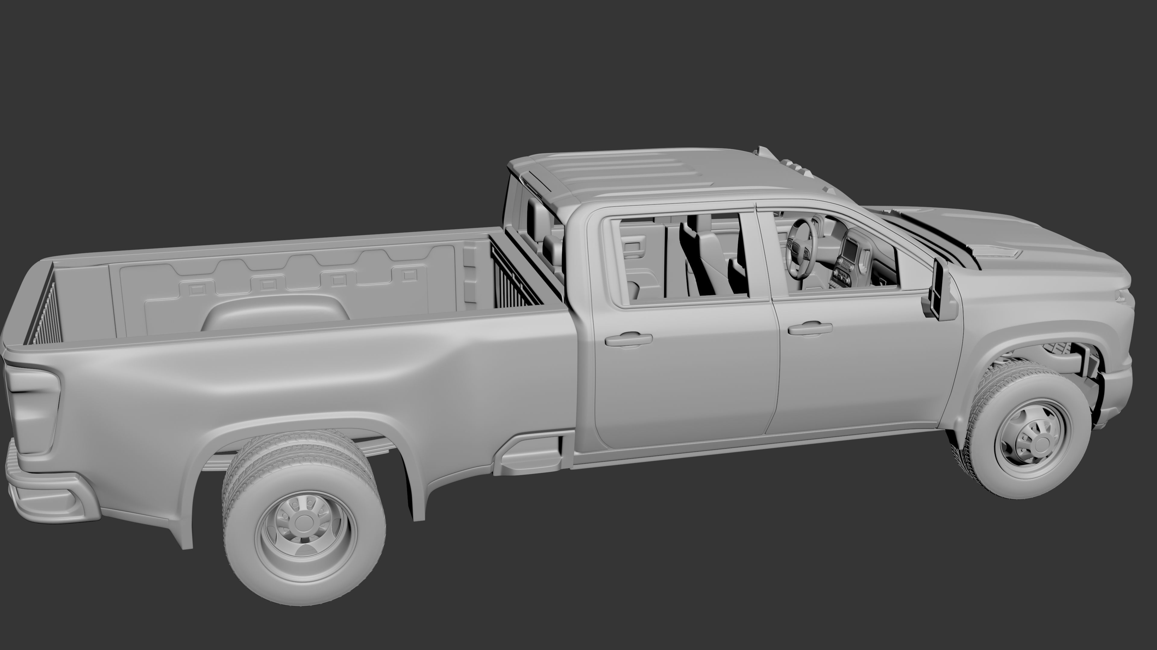 Chevrolet Silverado Dually 3500 2022 3D print model_5