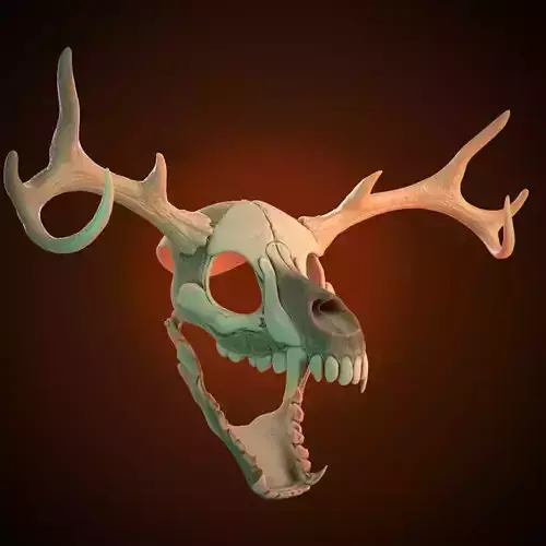 Vendigo Skull scary horror mask 3d model stl Halloween 3D print model