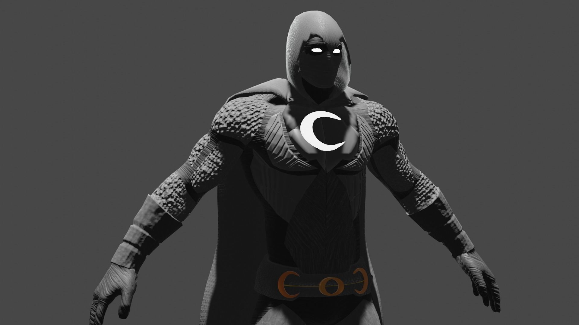 moon knight 3D model_4