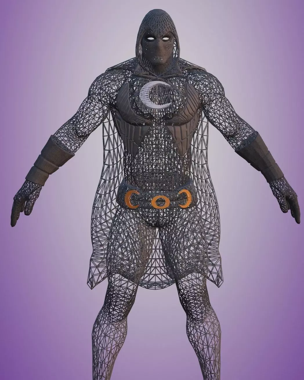 moon knight 3D model_0