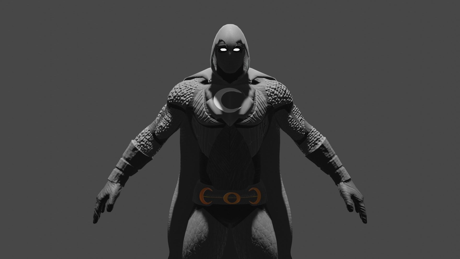 moon knight 3D model_2