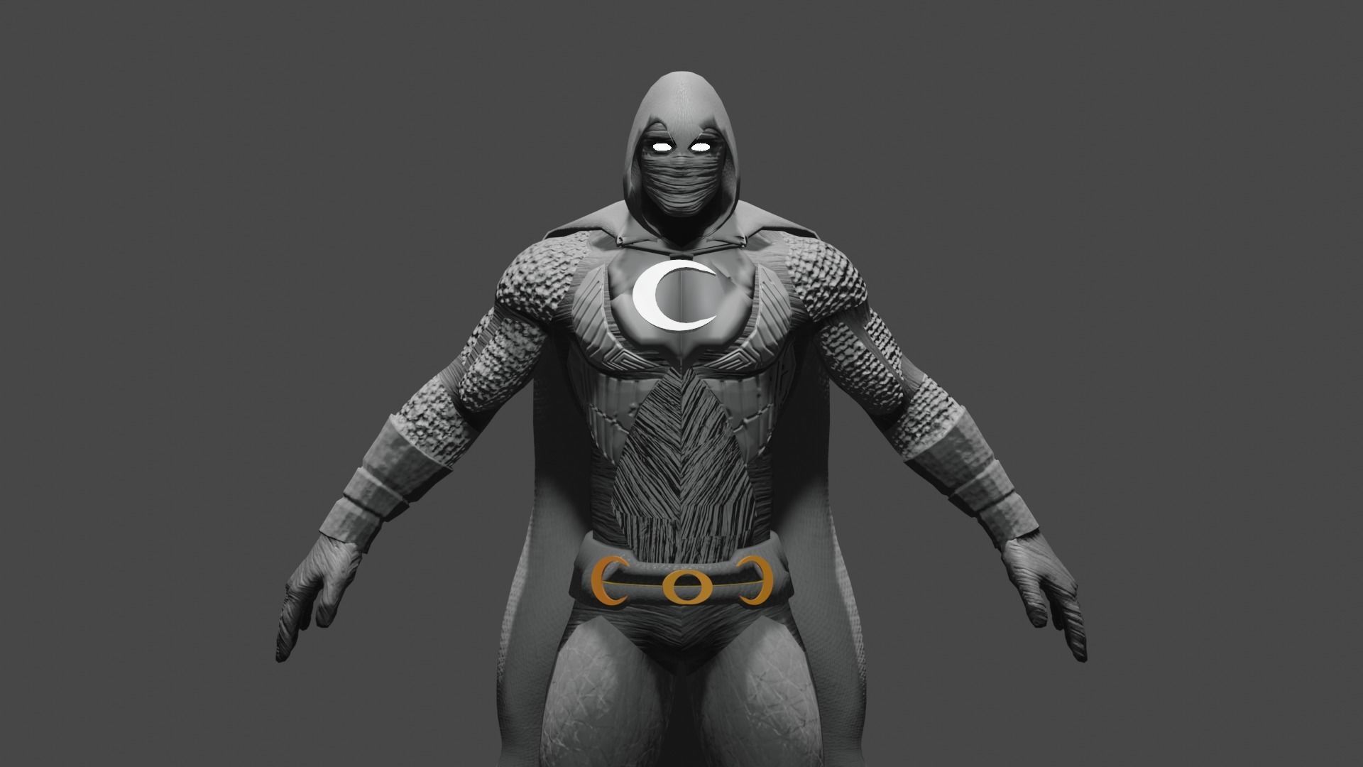 moon knight 3D model_1