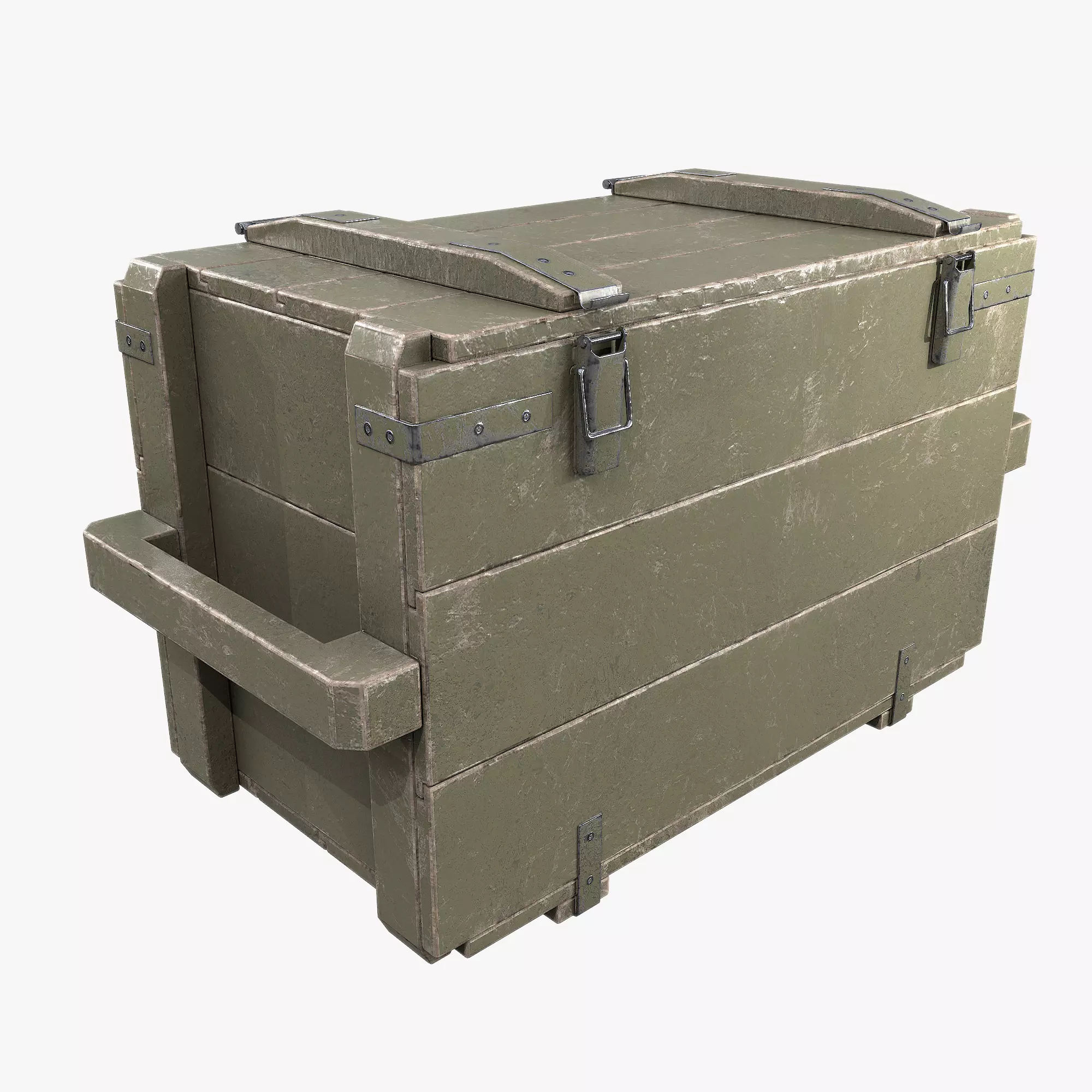 Military Crate 01 3D model Low-poly 3D model_0