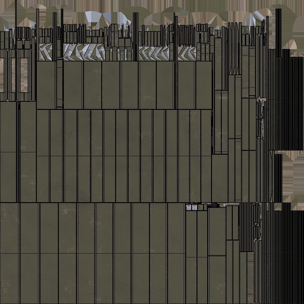 Military Crate 01 3D model Low-poly 3D model_12