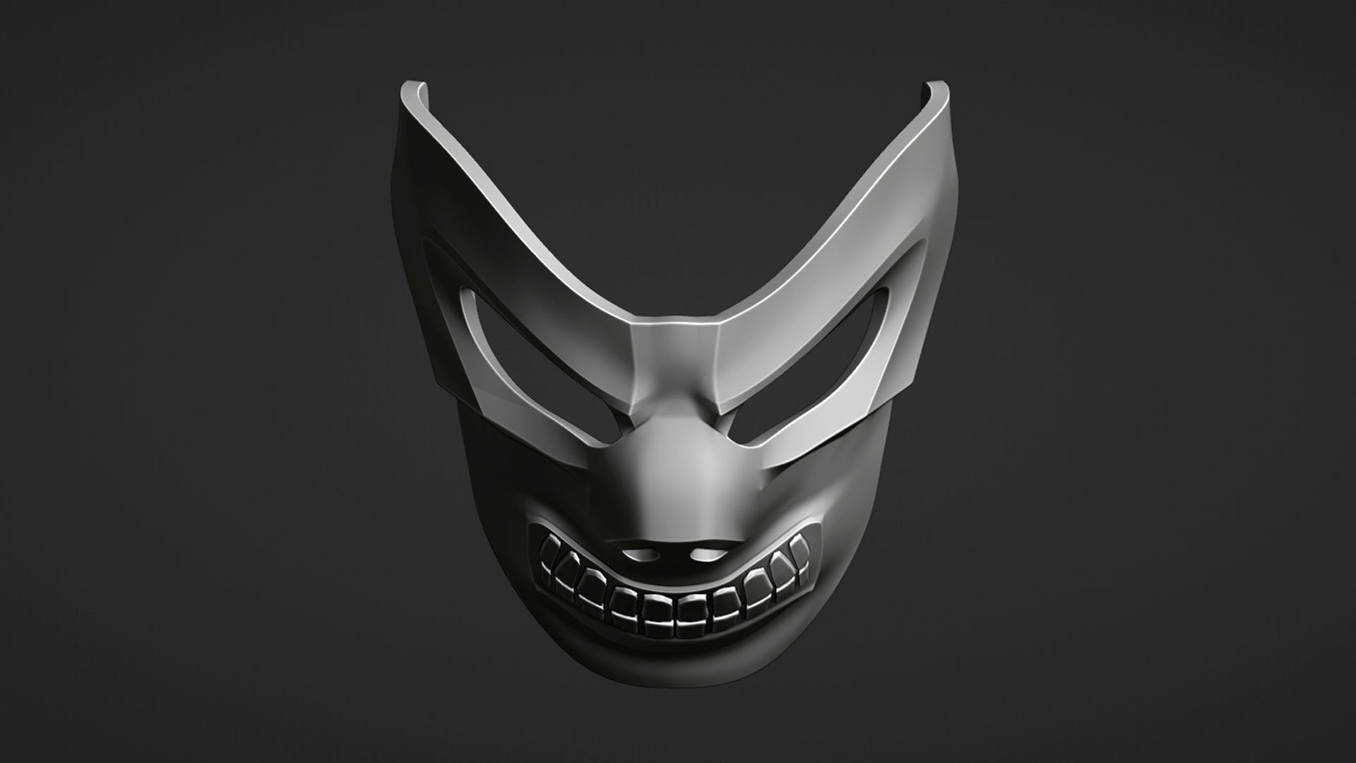 Black Mask for 3D print 3D print model_7