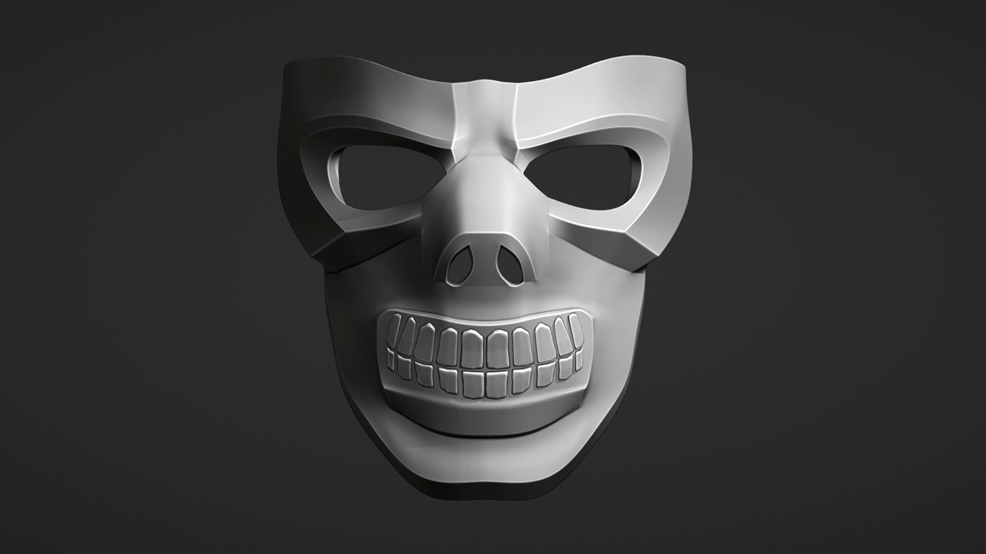 Black Mask for 3D print 3D print model_2
