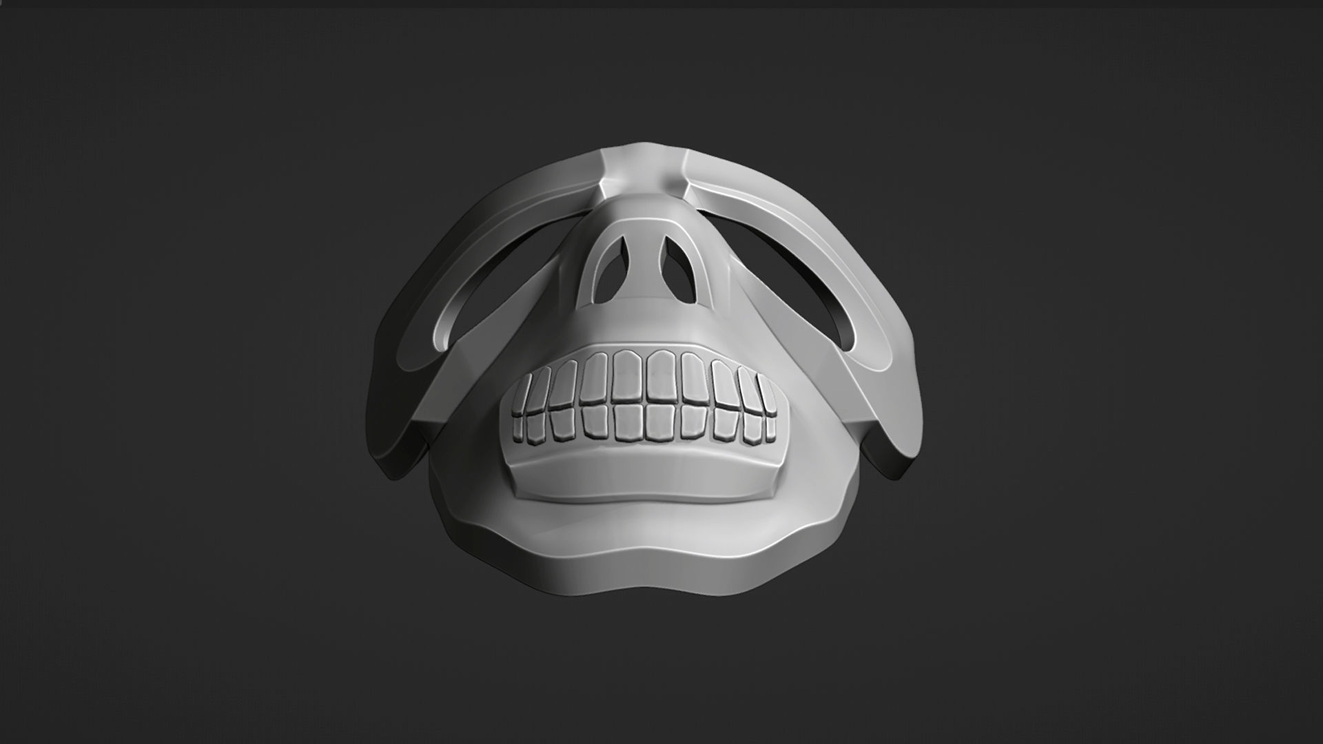 Black Mask for 3D print 3D print model_8