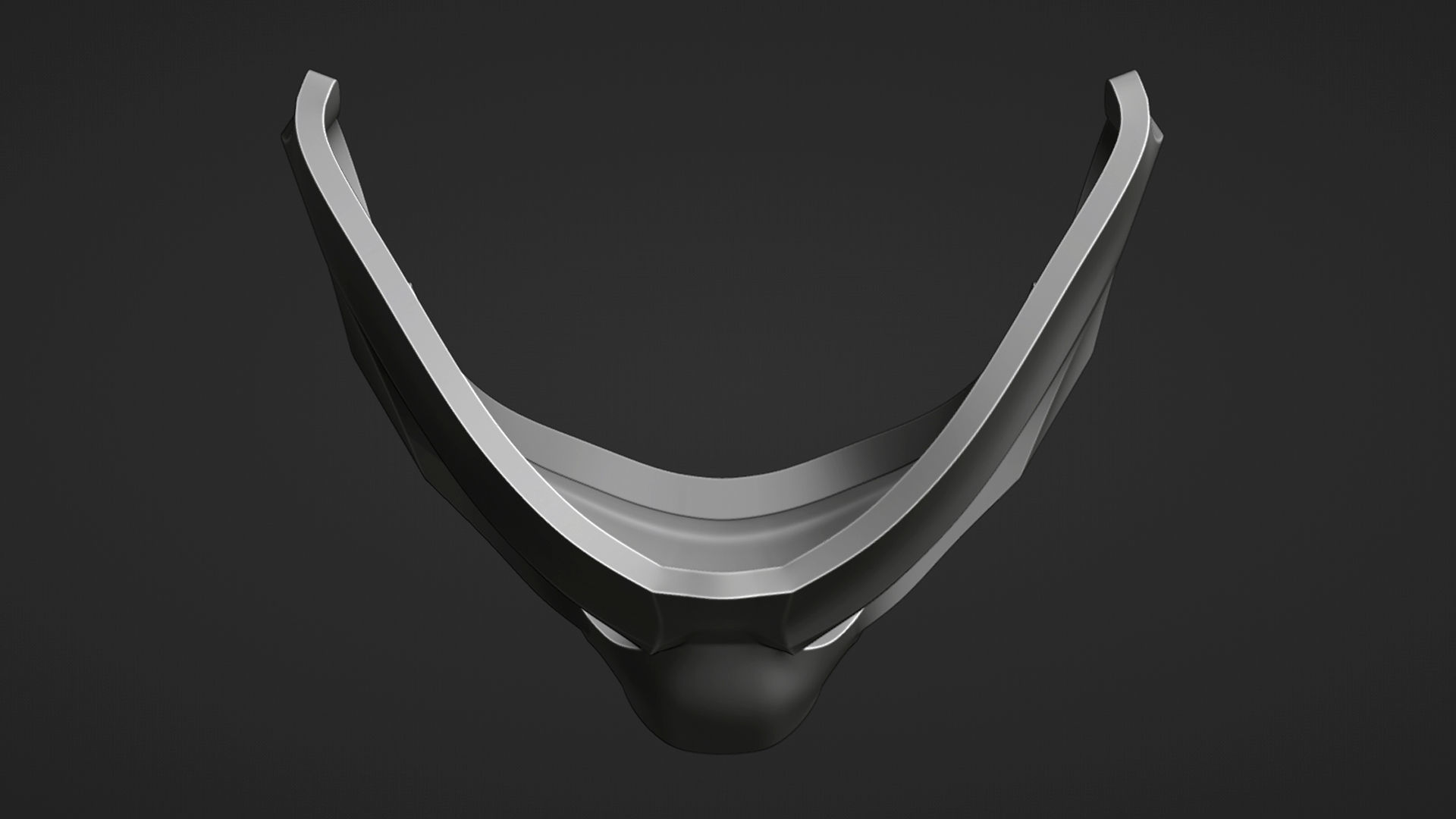 Black Mask for 3D print 3D print model_4