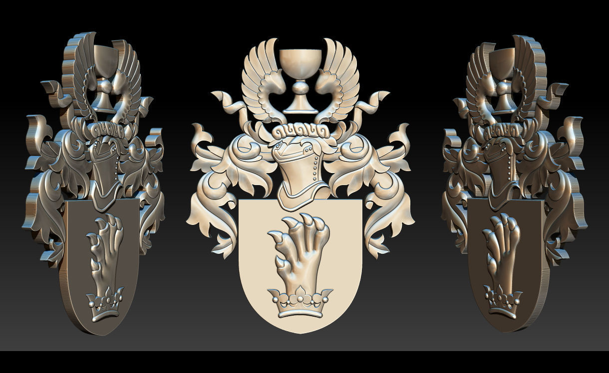 Collection 11 gothic demon logo 3D print model_13