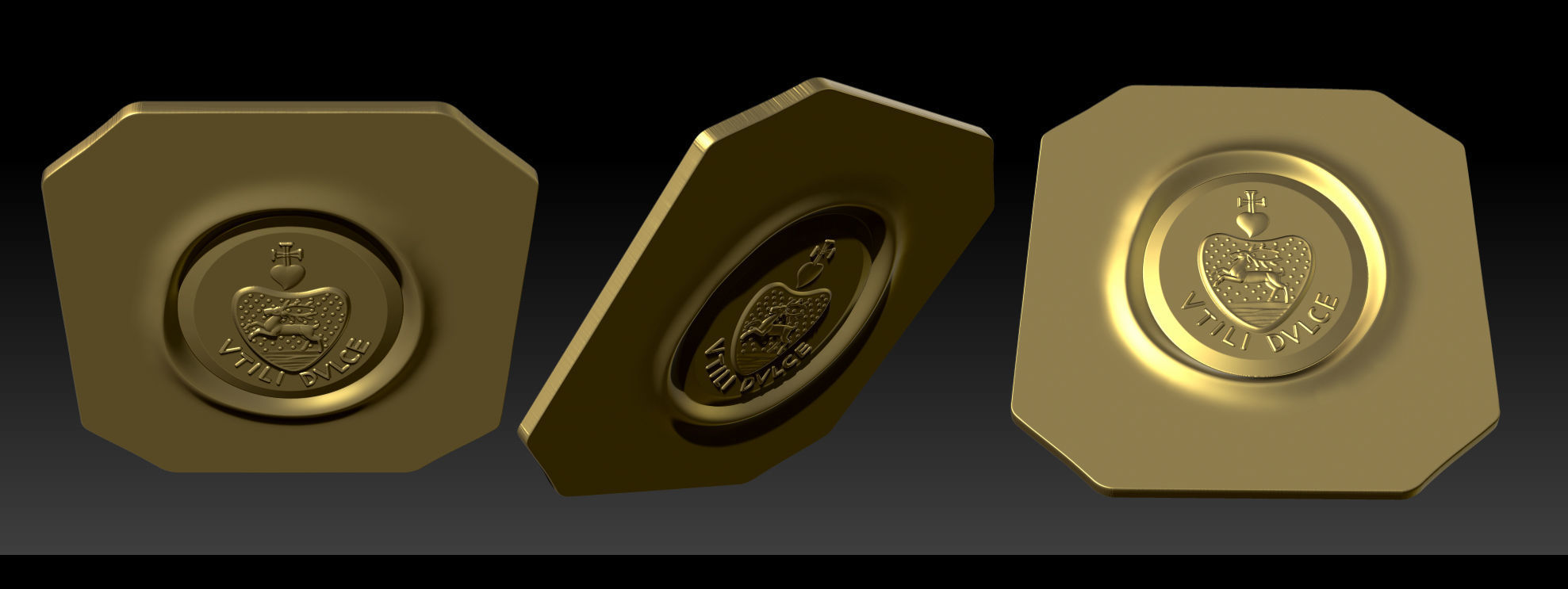 Collection 11 gothic demon logo 3D print model_2