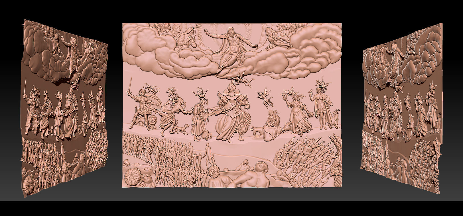 Collection 11 gothic demon logo 3D print model_9