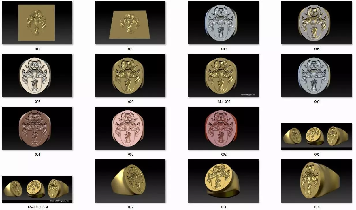 Collection 11 gothic demon logo 3D print model_0