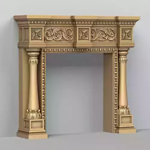 Fireplace 002 3D model