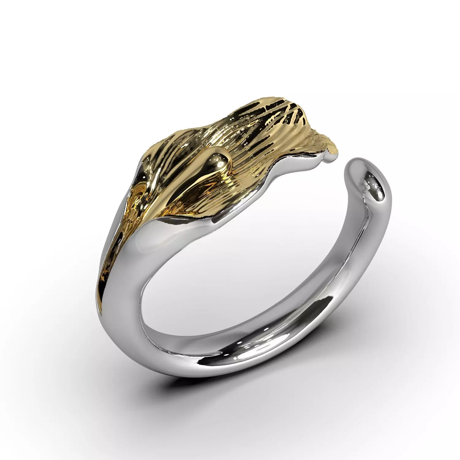 Ring lily petal 3D print model