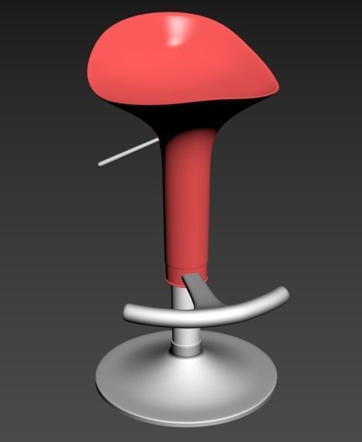 Bar Chair 3 3D model_2