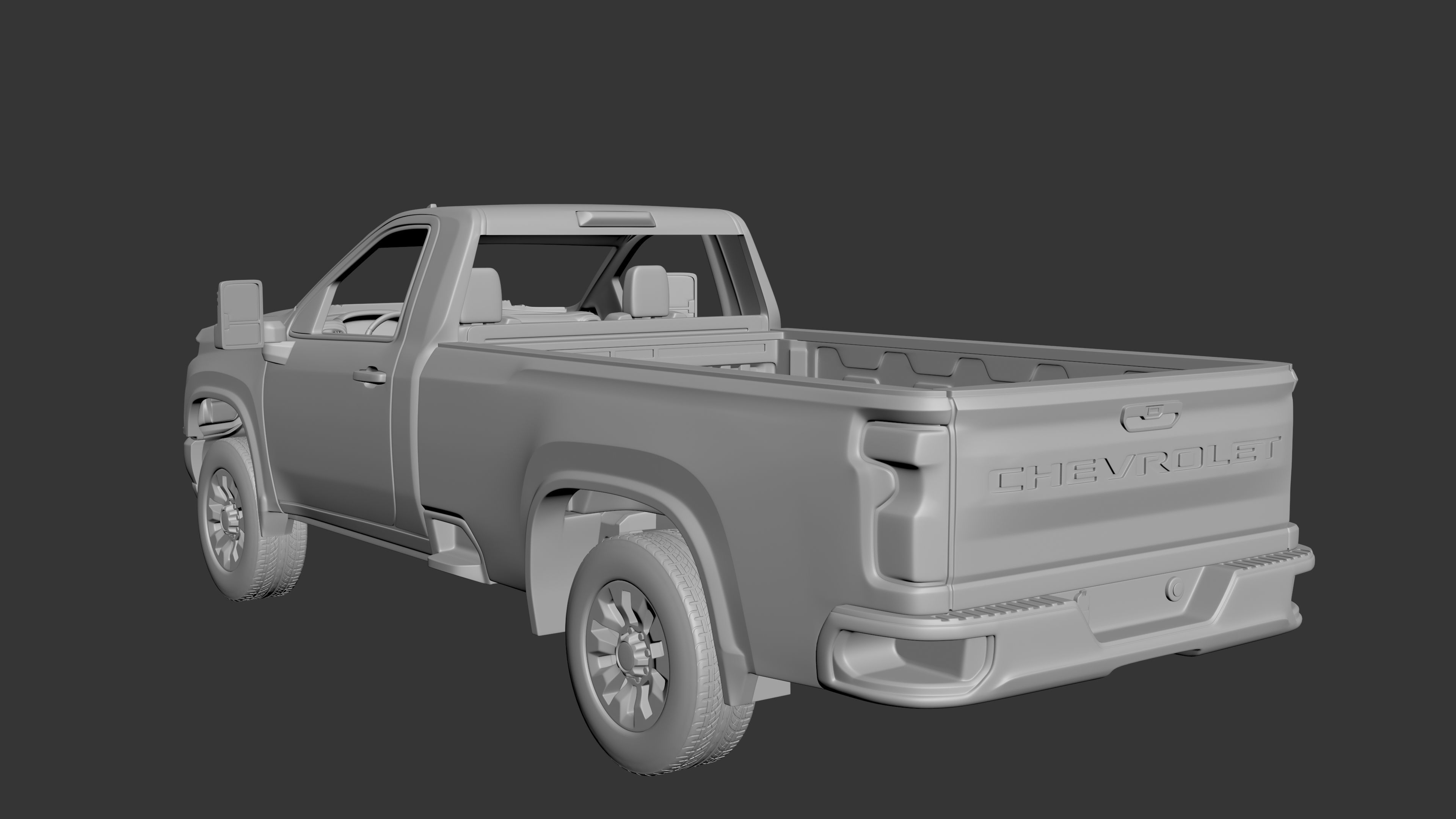 Chevrolet Silverado 3500 Regular Cab 2022 3D print model_13