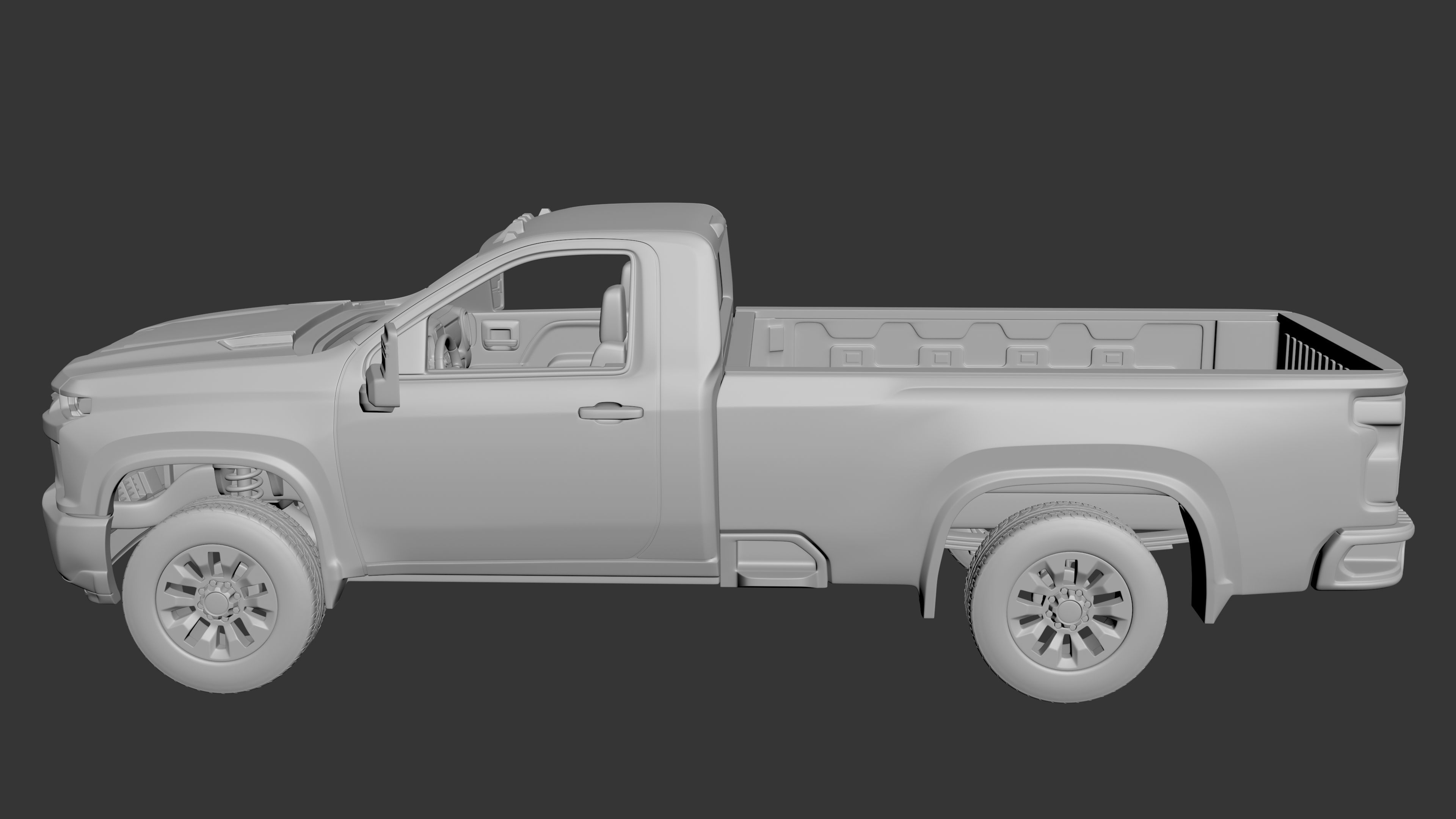 Chevrolet Silverado 3500 Regular Cab 2022 3D print model_12