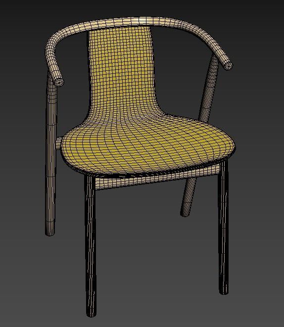 Plastic Chair 3D model_2