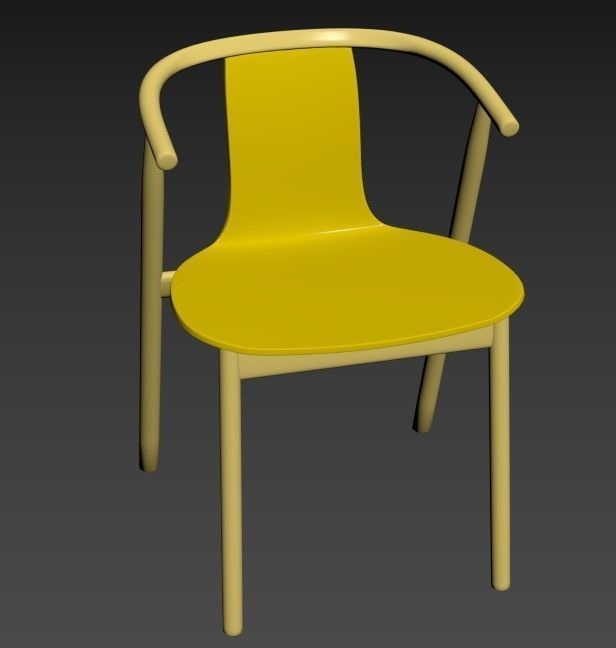 Plastic Chair 3D model_1