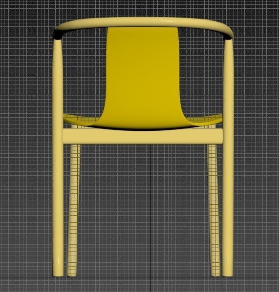 Plastic Chair 3D model_6
