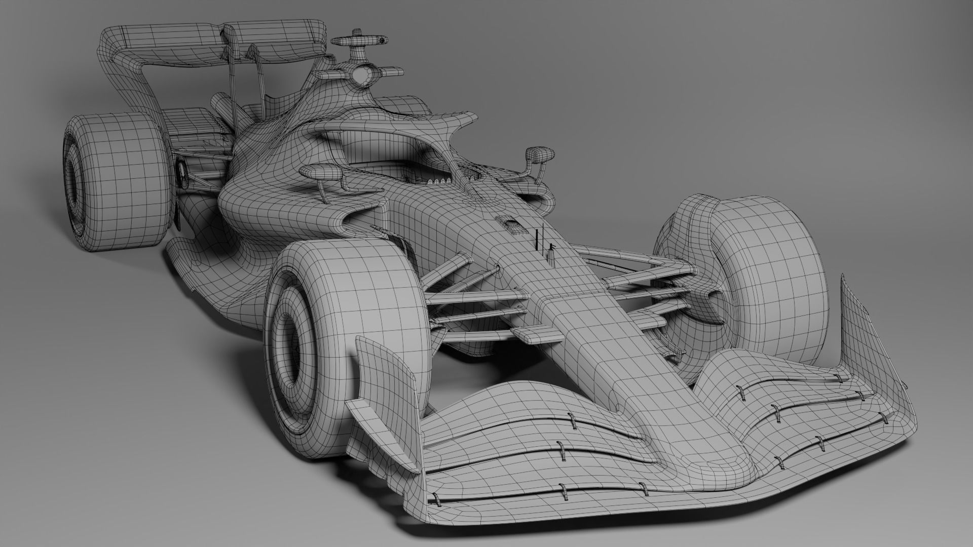 F1 2022 Livery Template Low-poly 3D model_7