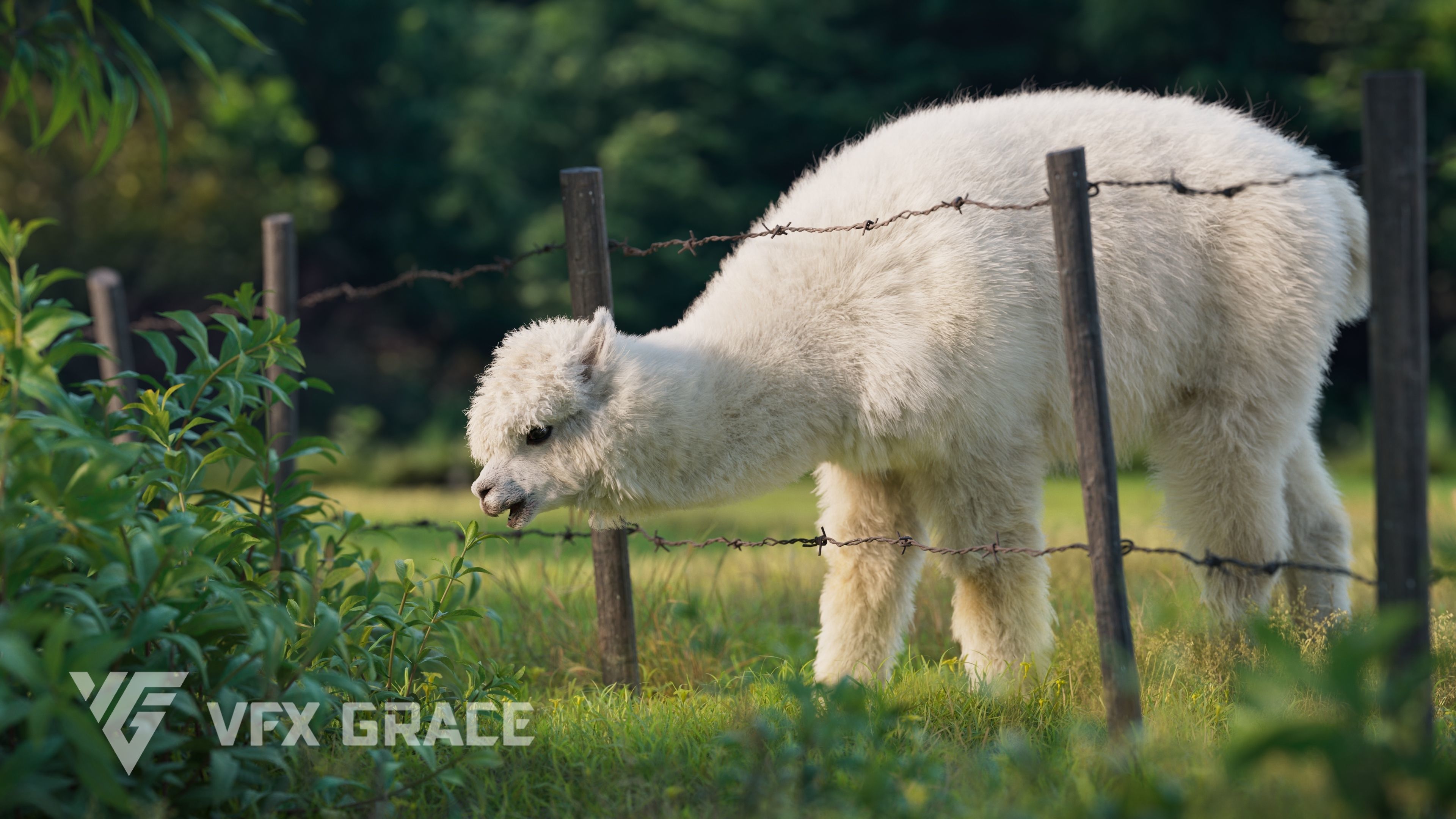 Alpaca Animated VFX Grace 3D model_9