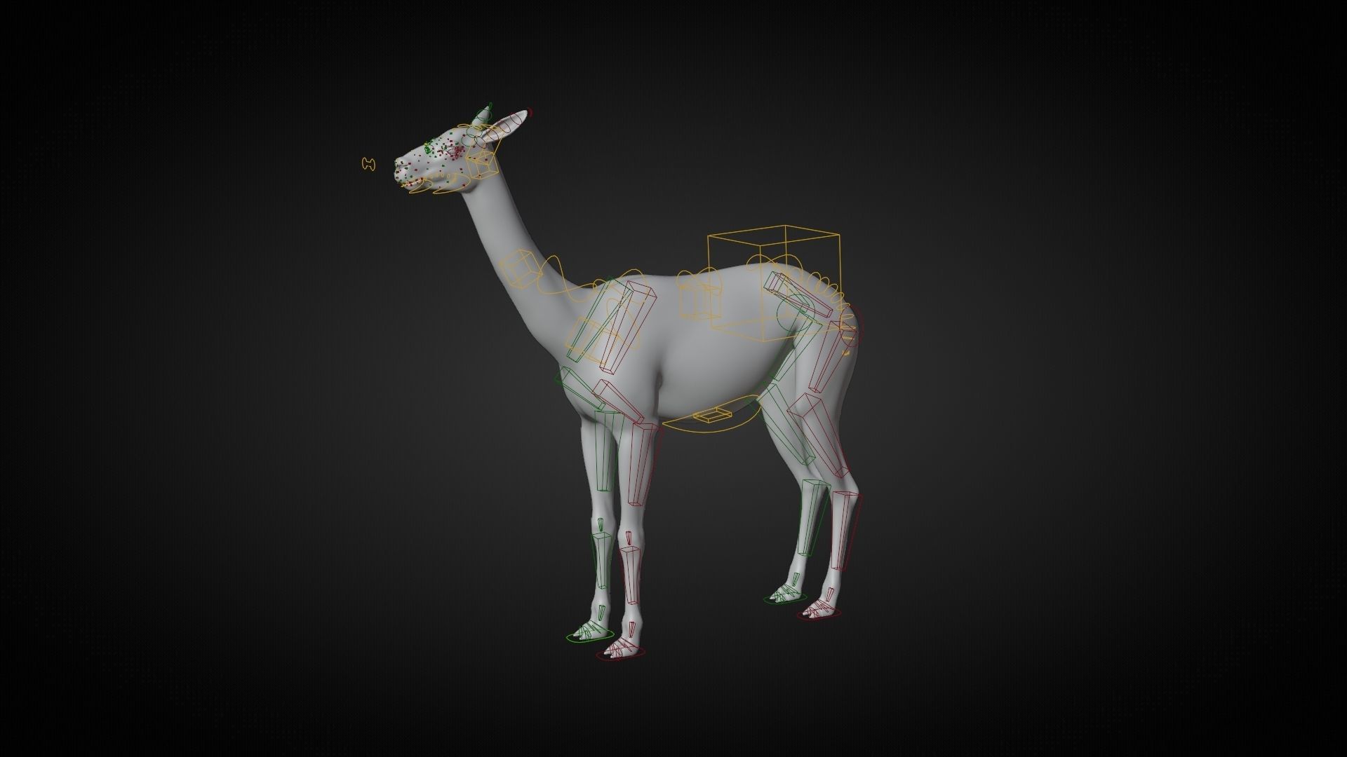 Alpaca Animated VFX Grace 3D model_21