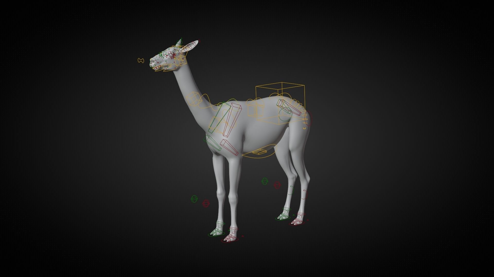 Alpaca Animated VFX Grace 3D model_18