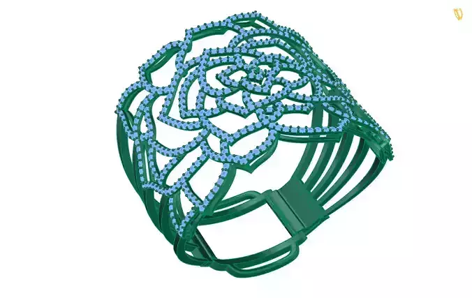 bracelet ring with crystals