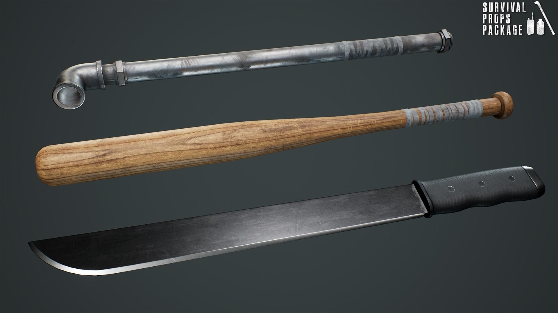 Survival Props Package Low-poly 3D model_11