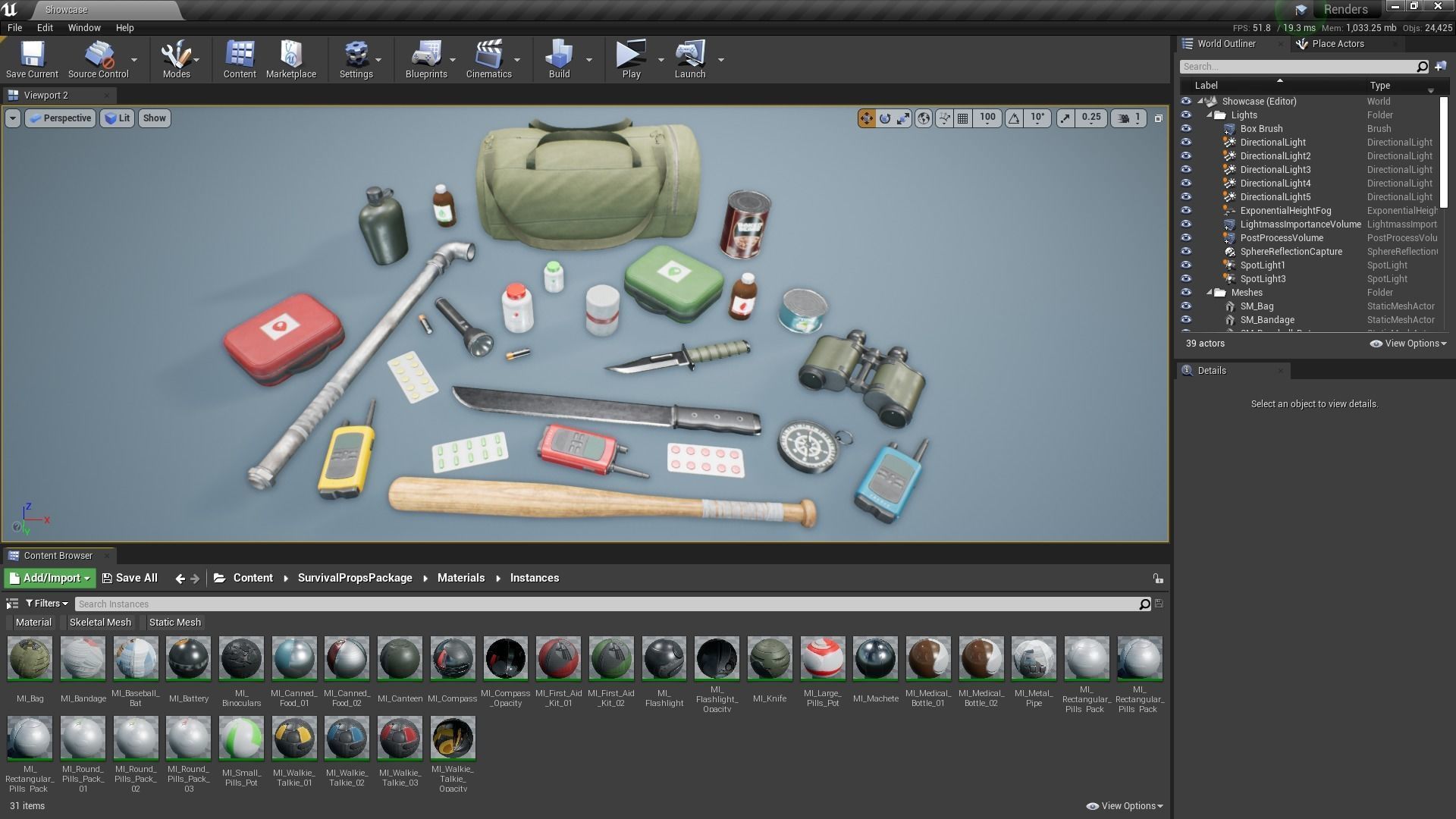 Survival Props Package Low-poly 3D model_15