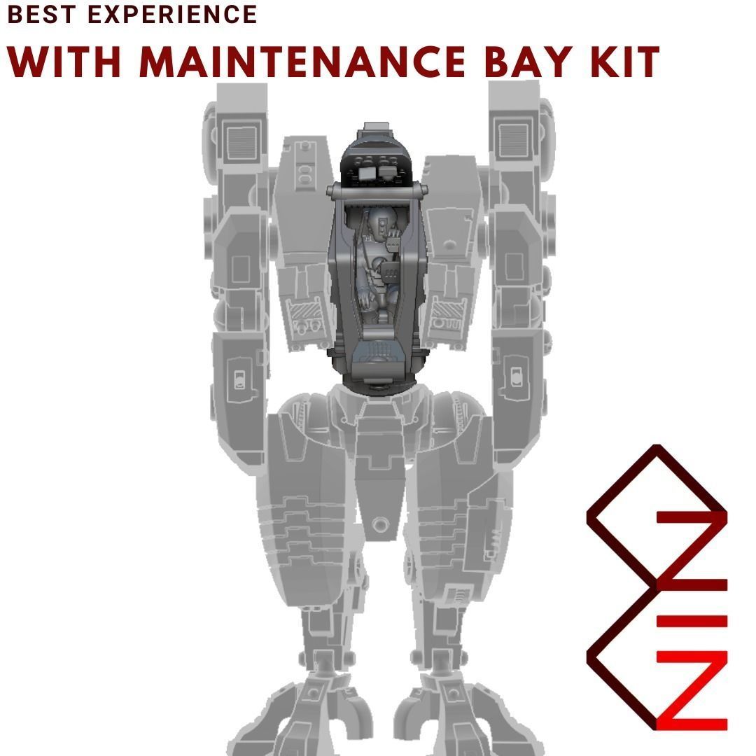 104-Type Open Cockpit Kit 3D print model_3
