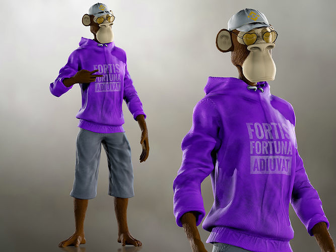 3D model Bored Ape VR / AR / low-poly rigged | CGTrader