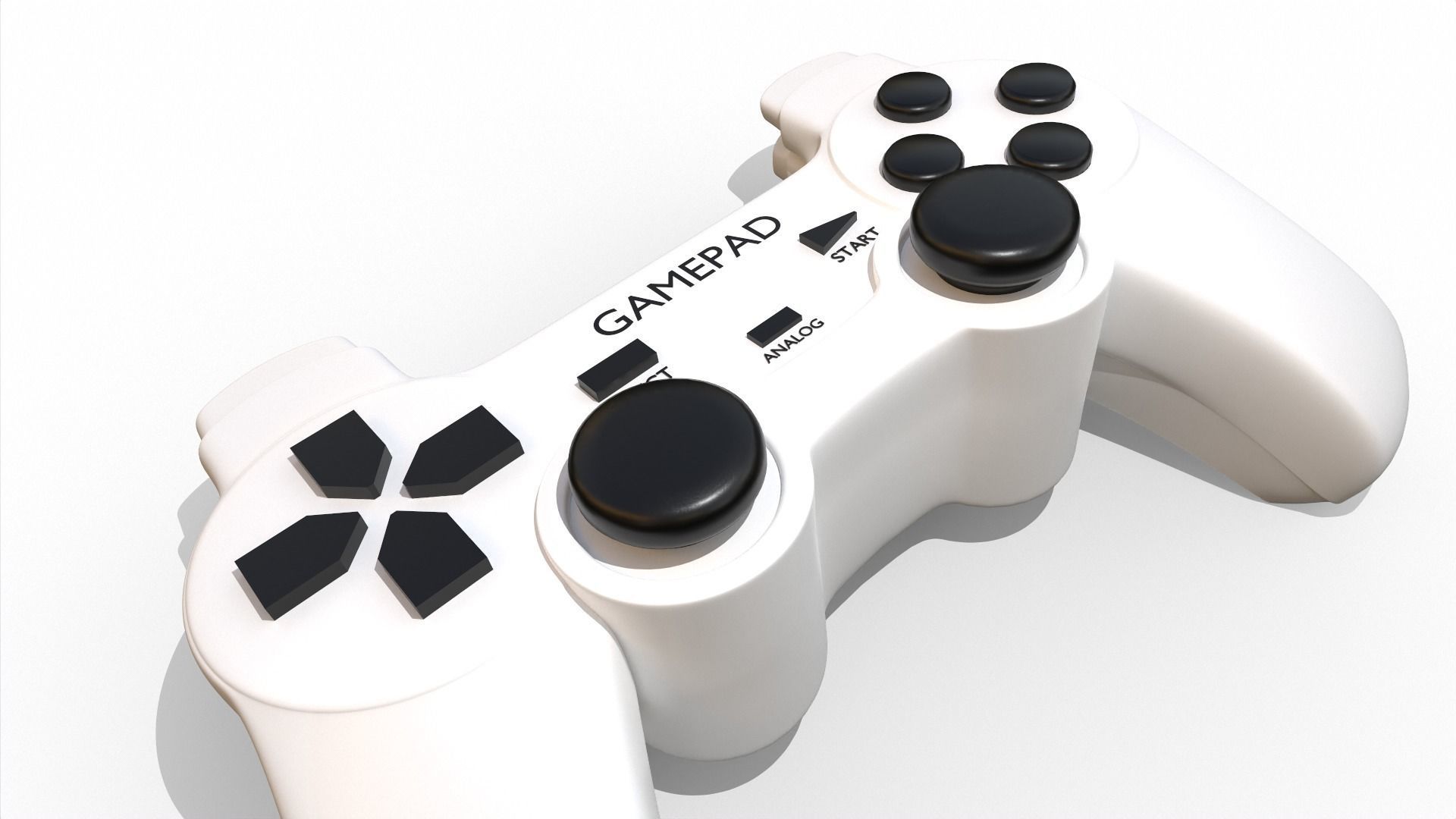 Gamepad controller 3D model_4
