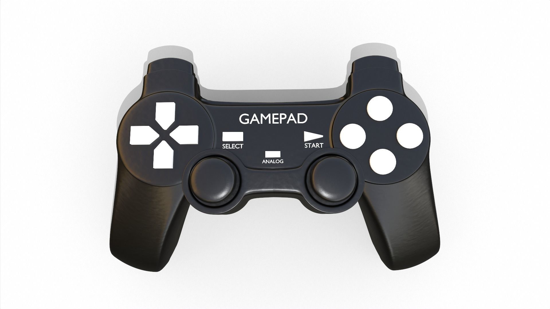 Gamepad controller 3D model_12