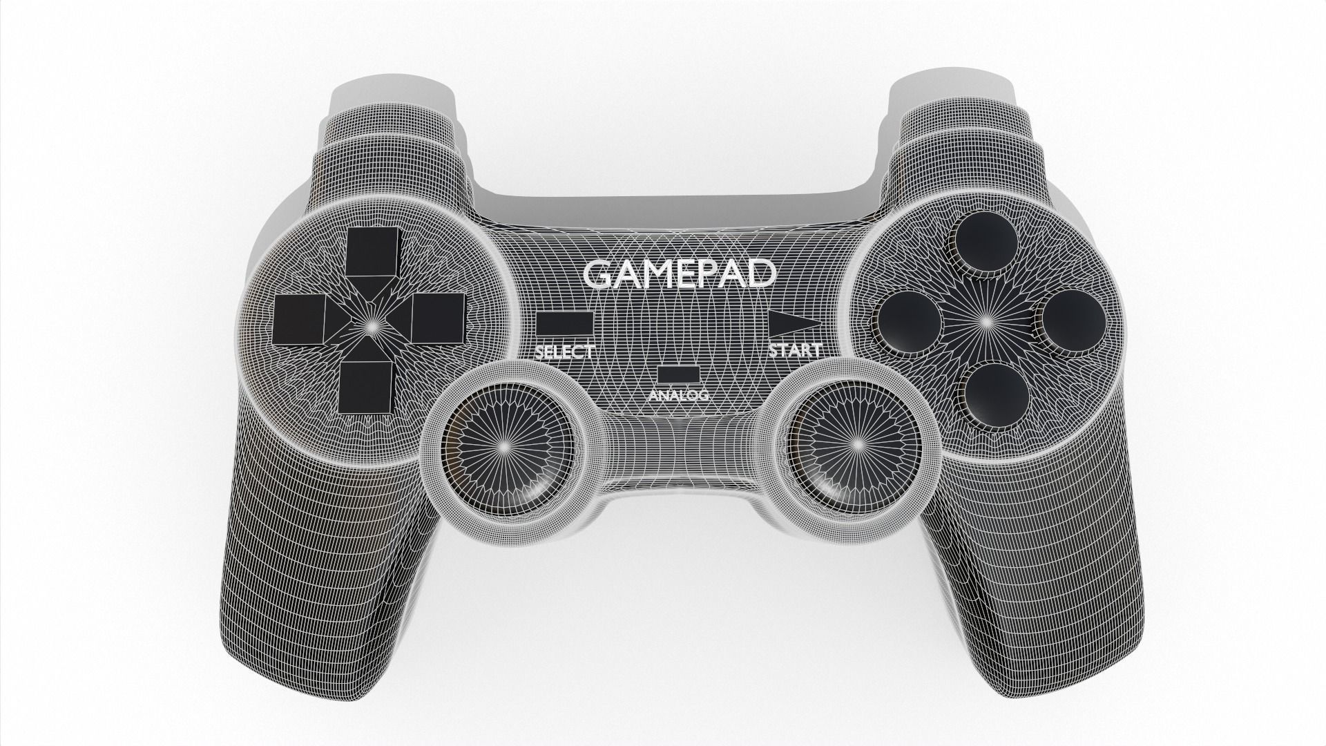 Gamepad controller 3D model_15